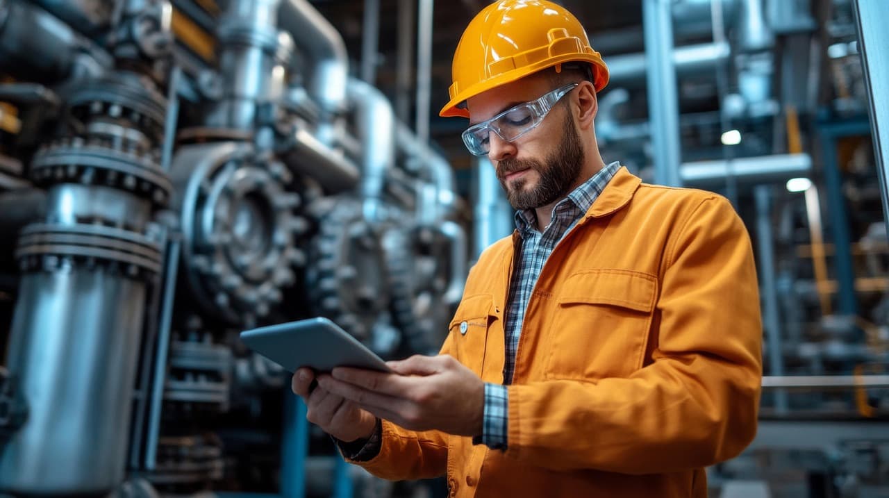 Man holding a tablet